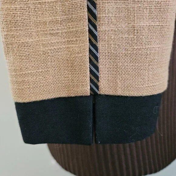 Vintage Salzburger Modell Dirndl Austrian Jacket, Mustard w/ Black Trim, Size 40 - Picture 13 of 13